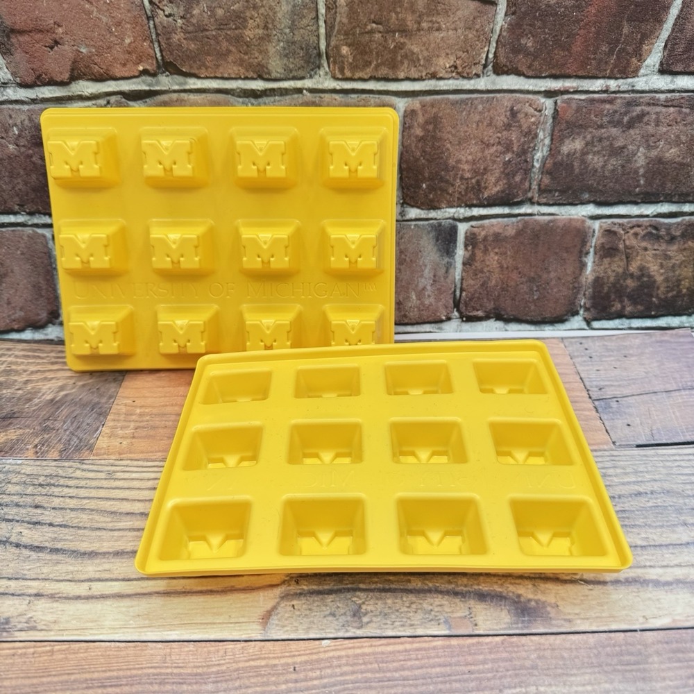 2 University of Michigan U of M Jello Shots Mold Ice Candy Soap Wolverines NCAA